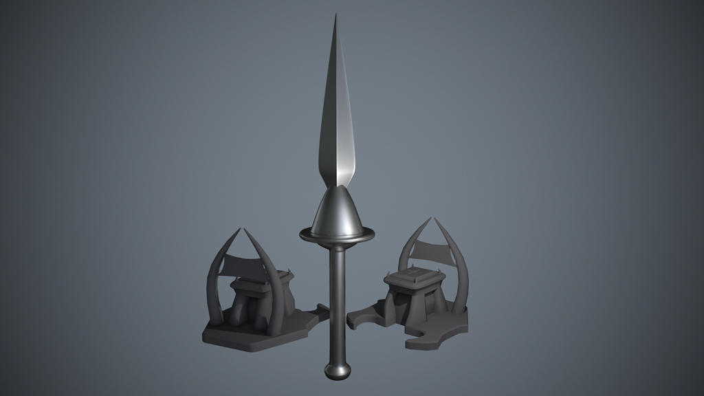 Shadowman Baton (highpoly) w/ Old Altar