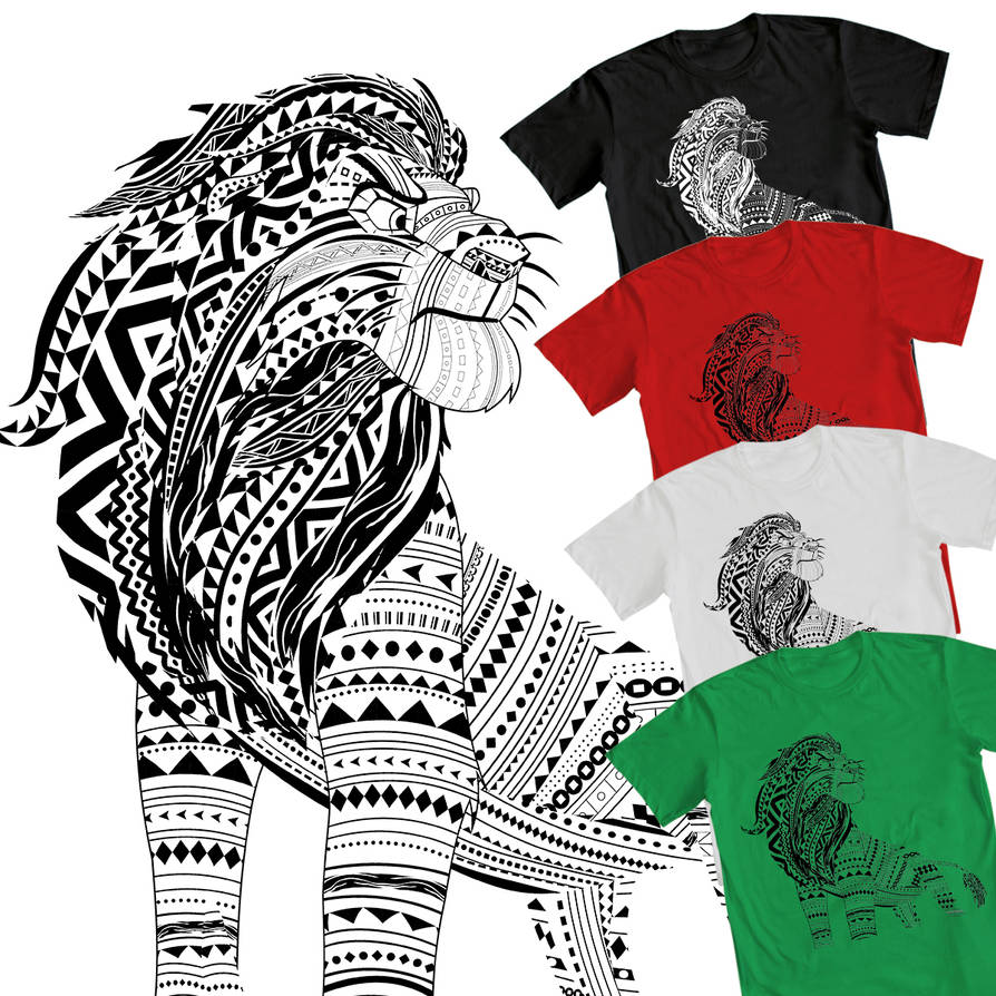 Simba Tribal Design by Samoht-Lion on DeviantArt