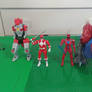 Power Rangers Then and Now Red Ranger