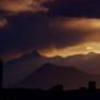 Sunset over the mountains