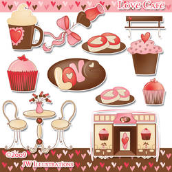 Love Cafe Clipart