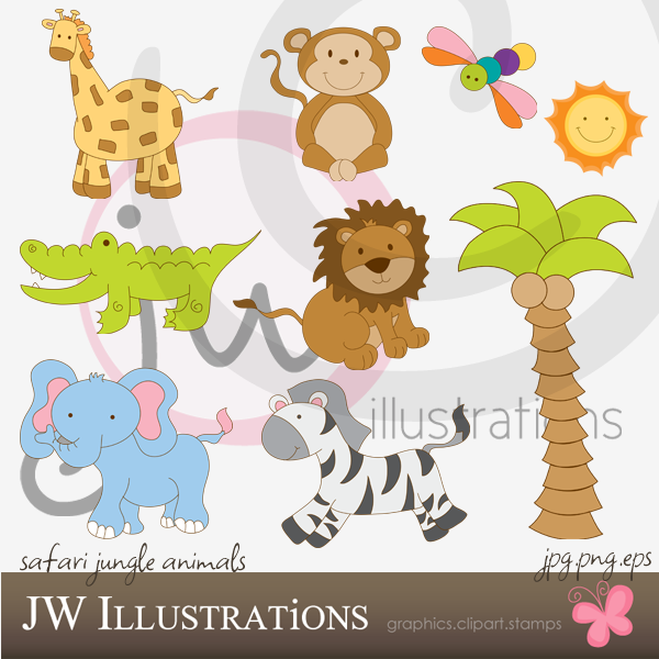 Cute Safari Jungle Animals