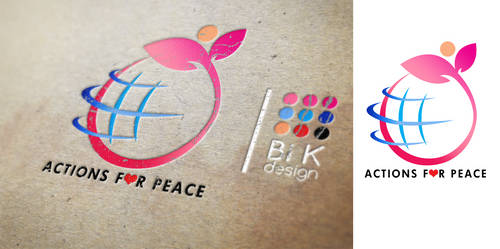 logo Actions For Peace mockup