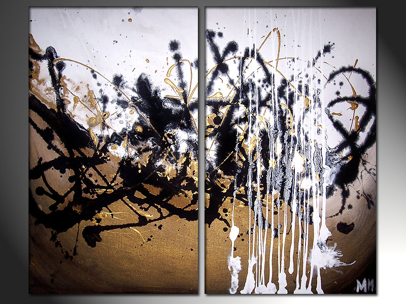 gold abstract mess