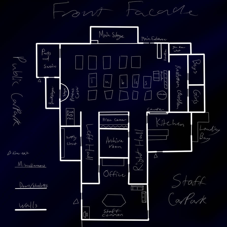 FNAF 1 Map from BrickLink Studio