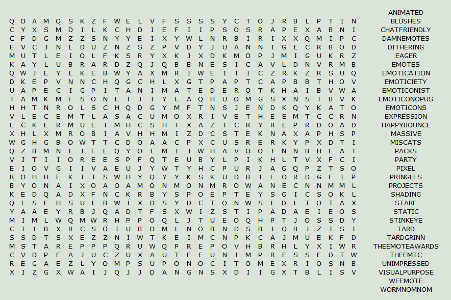 emoticon word search by krissi001 on deviantart