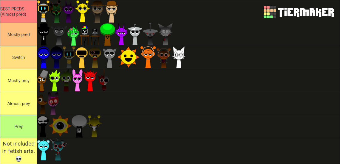 Sprunki vore roles (with horror forms) by karaokecupcakes on DeviantArt