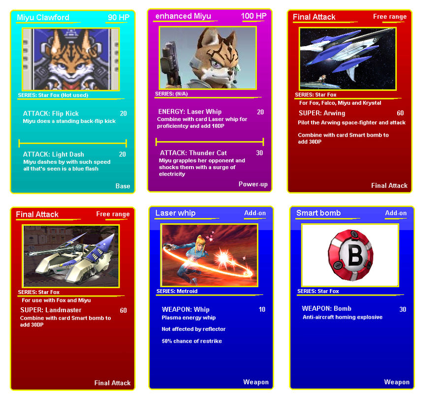 Miyu battle cards