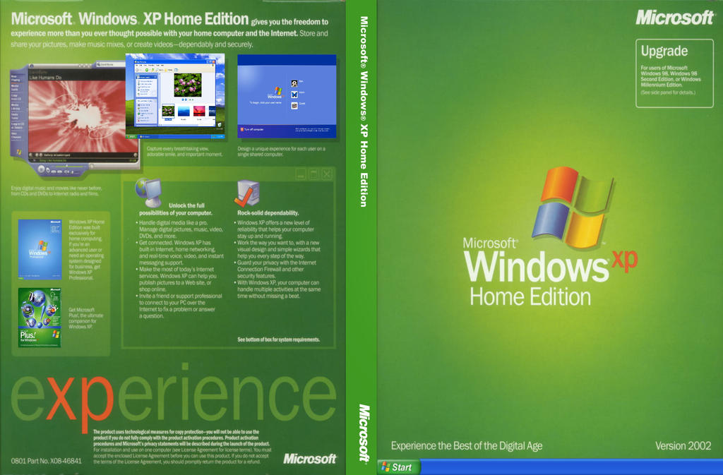 Windows XP Home DVD cover (With enhanced images) by lachietg on DeviantArt