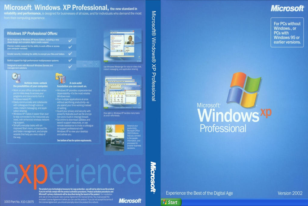 Microsoft Windows XP Professional DVD cover by lachietg on DeviantArt
