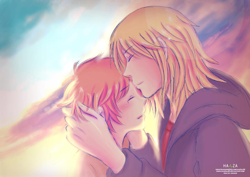 Kiss on the sunset - lomo ver