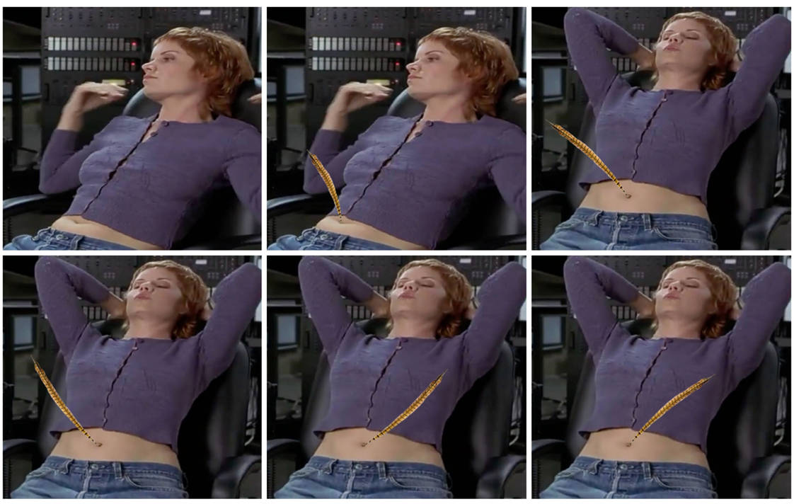 Hollow man breast scene Hollow man breast scene