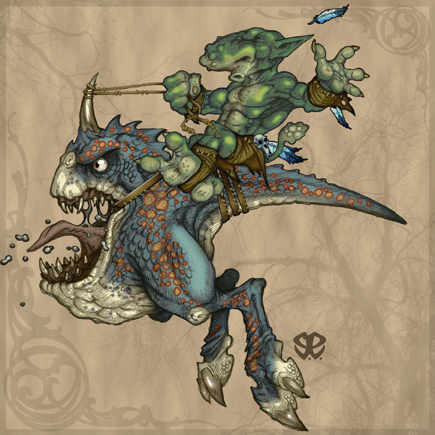 Goblin Riding Goblin Rider One by DisruptiveUnlimited on DeviantArt