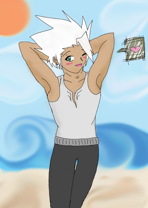 Hitsugaya On A Crappy Beach