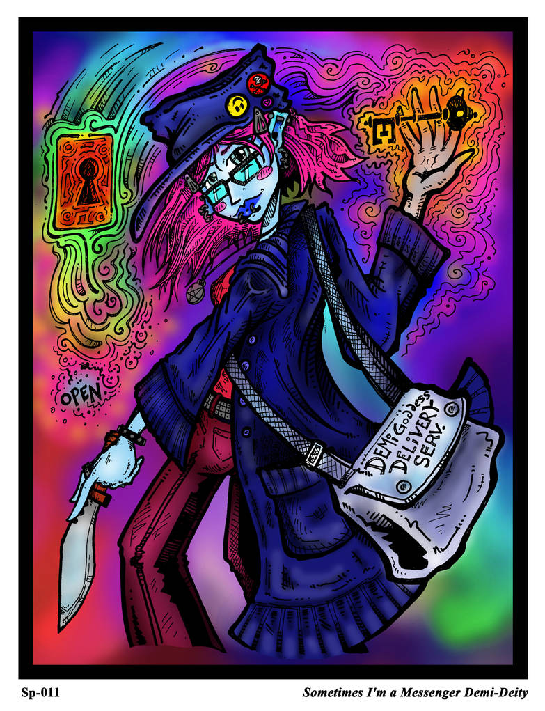 Sometimes I'm a Messenger Demi-Deity by RevPanikBedlam Sometimes I'm a Messenger Demi-Deity by RevPanikBedlam
