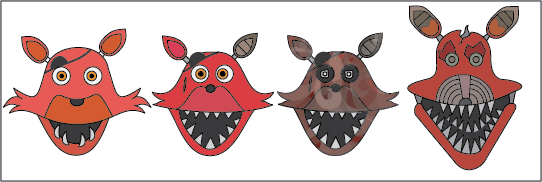Evolution Of Foxy by ThatReaperGuy on DeviantArt