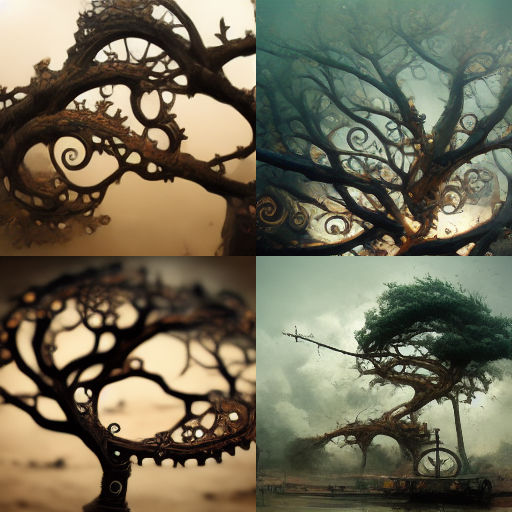 Steampunk Style Tree Steampunk. Tree branches broken by typhoon by Mirecat2 on DeviantArt