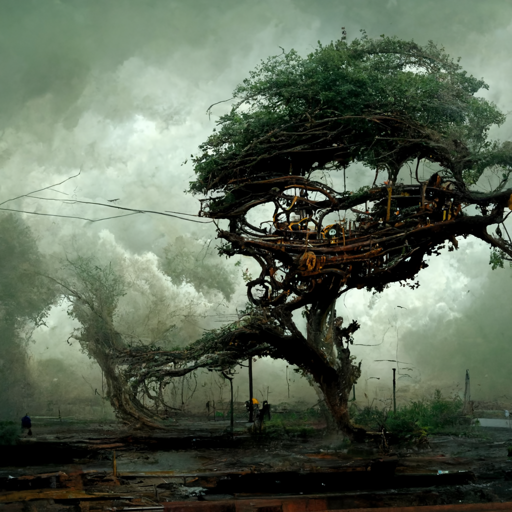 Steampunk Style Tree Steampunk. Tree branches broken by typhoon by Mirecat2 on DeviantArt