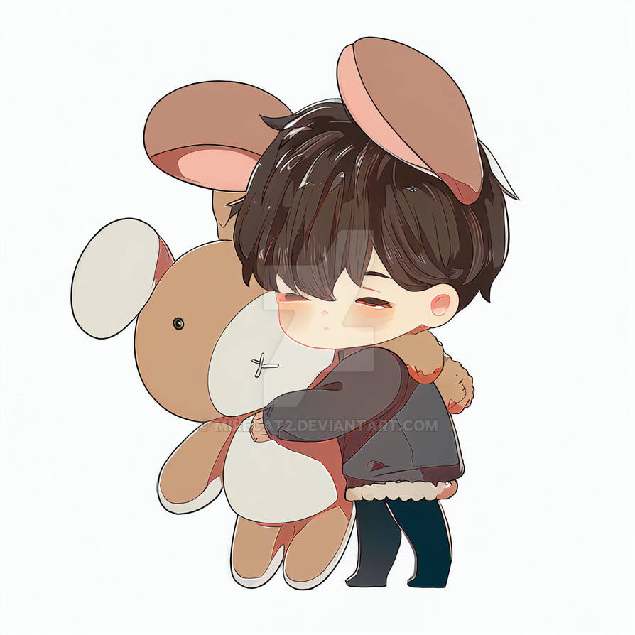 Nijijouney: Chibi Jaejoong in a rabbit costume by Mirecat2 on DeviantArt