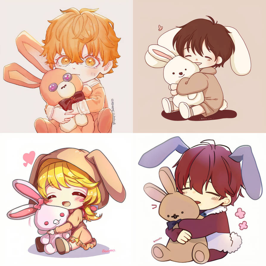 Nijijouney: Chibi Jaejoong in a rabbit costume by Mirecat2 on DeviantArt