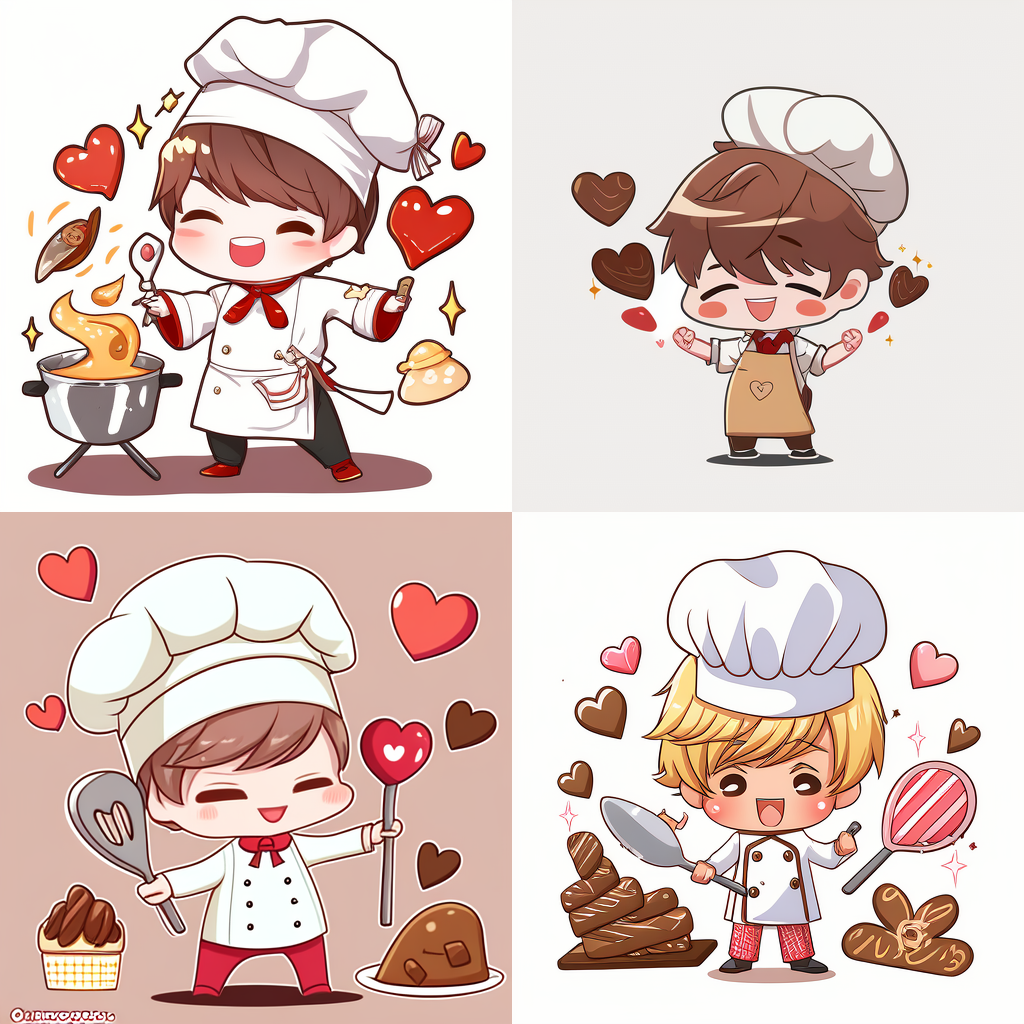 Animation Chef Chibi AI Nijijourne: Chibi chef makes chocolates by Mirecat2 on DeviantArt