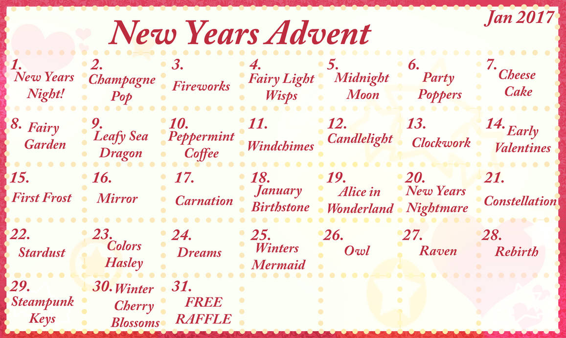 Advent Raffle OPEN *Price Reduction* Advent and Free Raffle! by PrinceRansom on ...