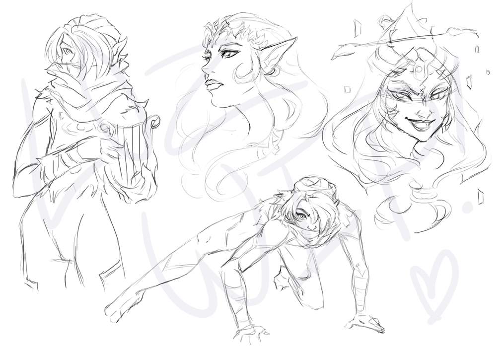 Zelda Sketch Compilation