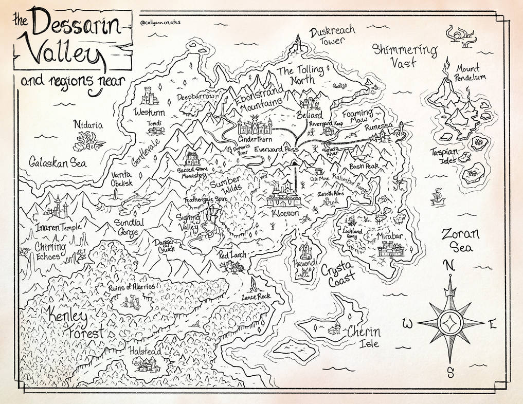 The Dessarin Valley, Reimagined by callyanncreates on DeviantArt