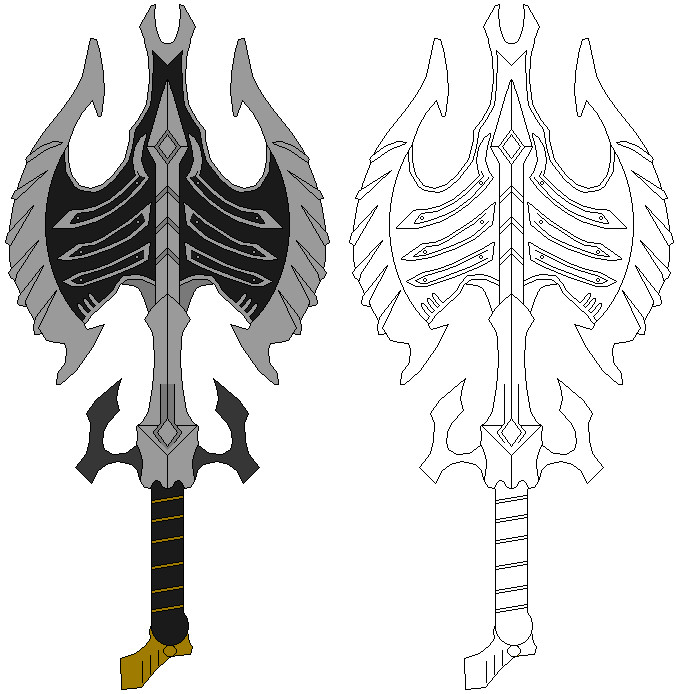 Weapon Temp: Cursed Armor's/Zeltrax's Sword-Axe