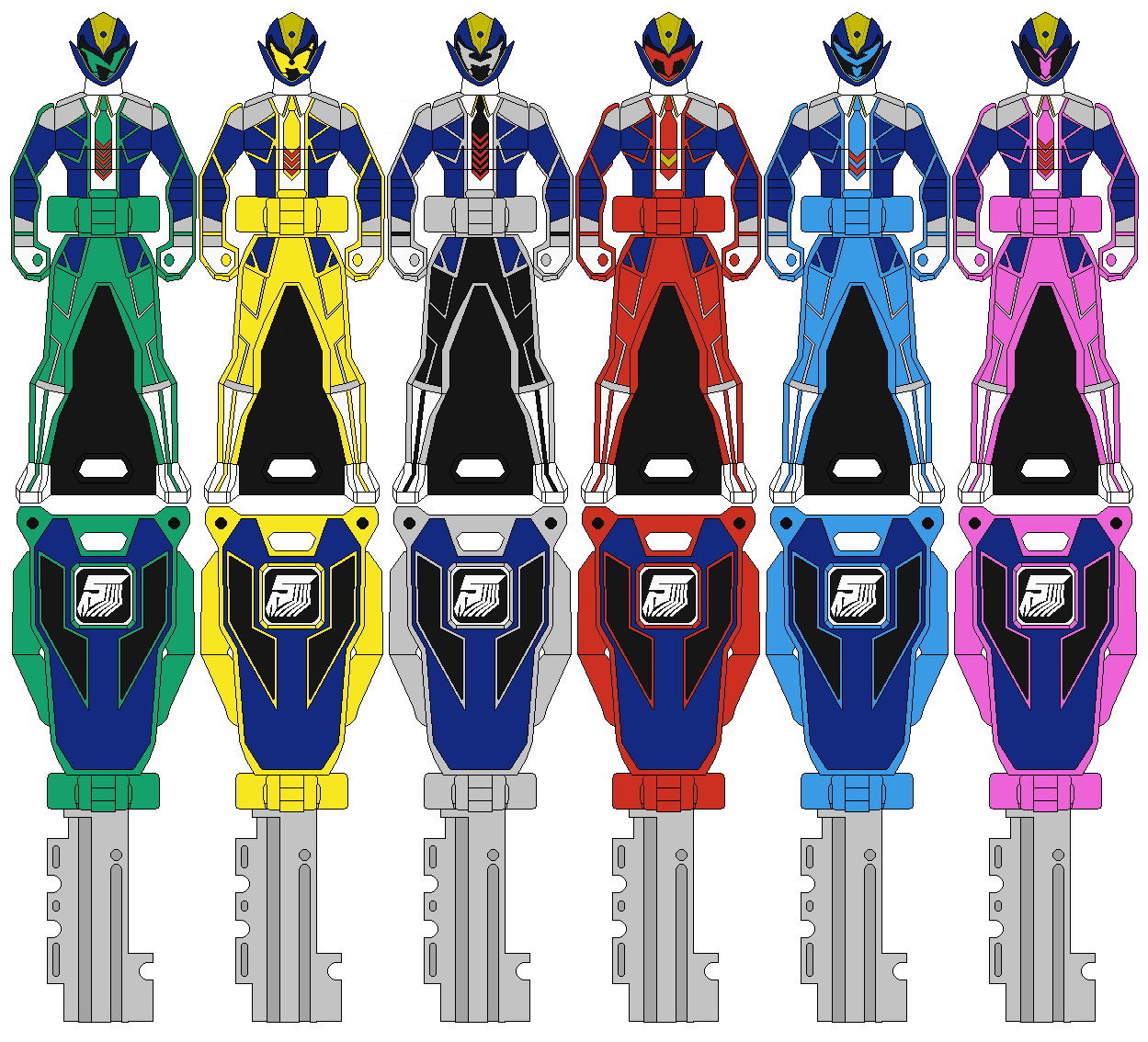 Ranger Keys- The High School Heroes by Axusho on DeviantArt