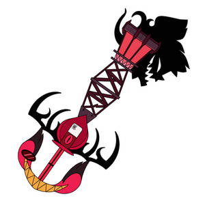 Hazbin Hotel (Alastor) Keyblade 'Radio Demon' 2.0