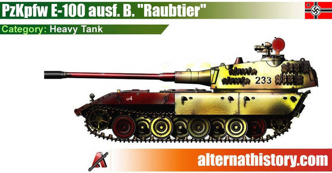 Alternative heavy tank PzKpfw E-100 ausf. B.