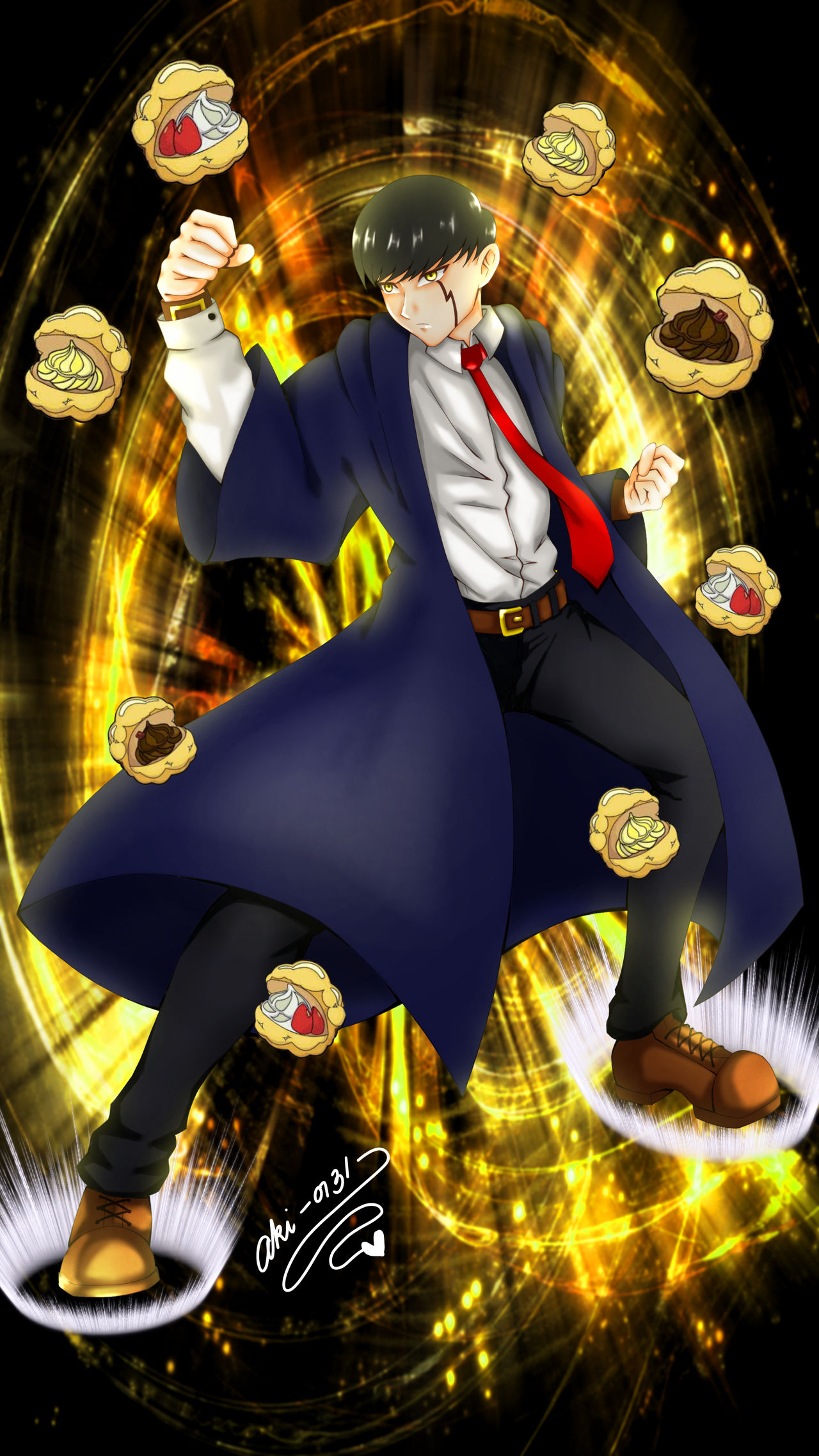 Akira’s Illustration, Mash Burnedead | Mashle by AkiraXAkihiro on