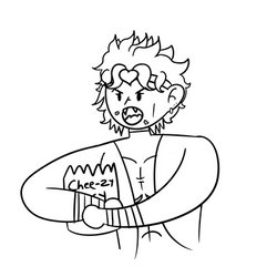 dio eating cheese snacks