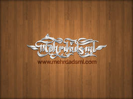 Mehrdadsml typography logo