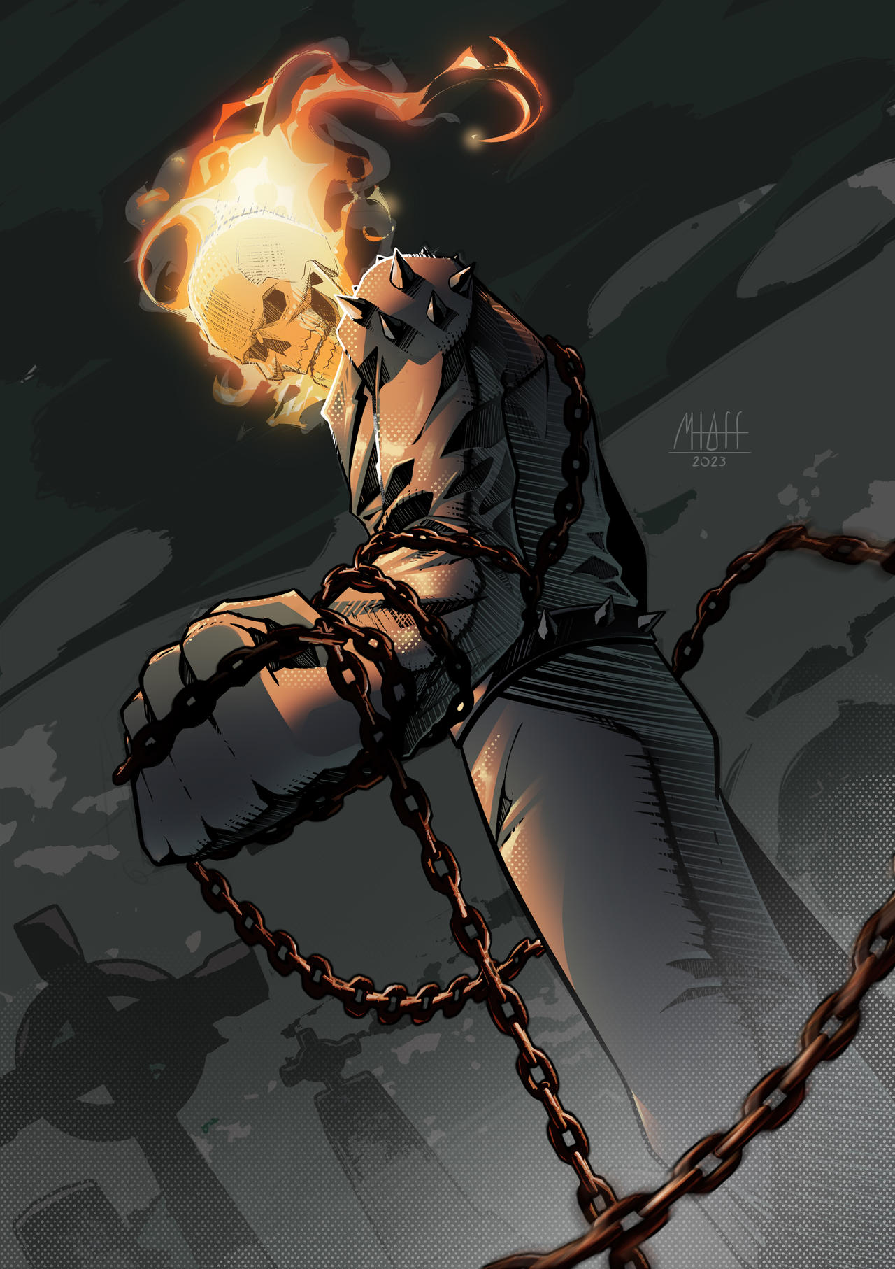 Ghost rider Cover by MhoffArt on DeviantArt