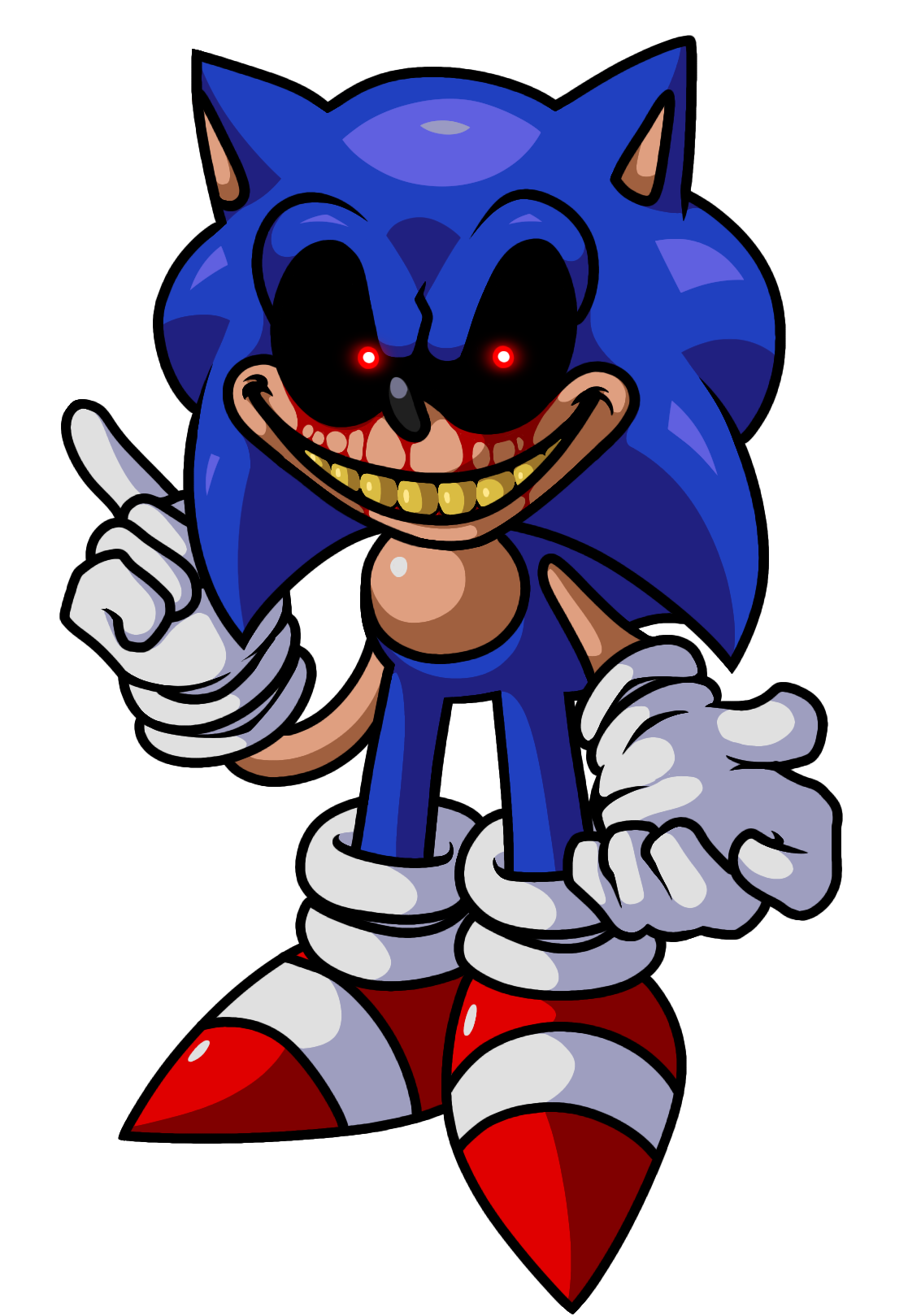 Execun Sonic exe Art (By: Lsx) by LuccaStealthX on DeviantArt