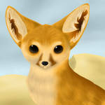 Realistic Fennec Fox by Kestrill
