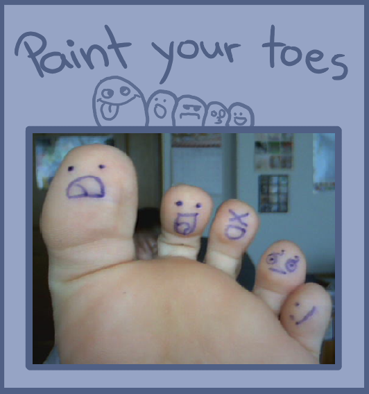 Paint your toes meme