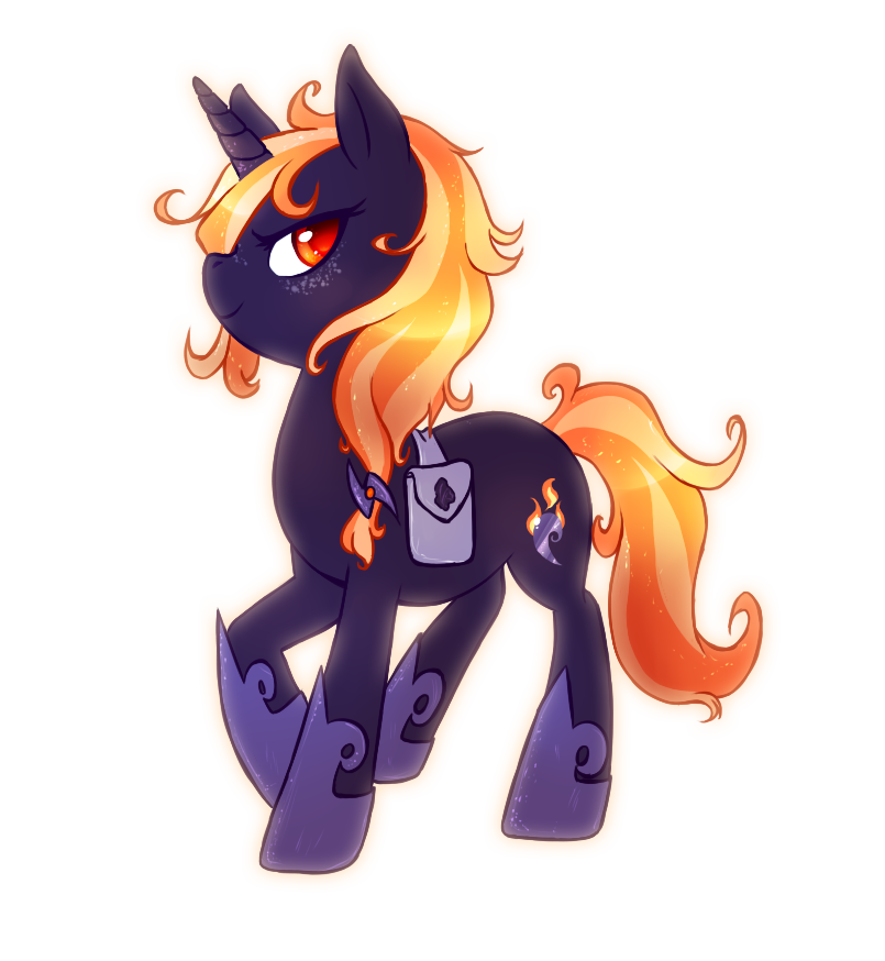 Obsidian Pony Adoptable [sold!]