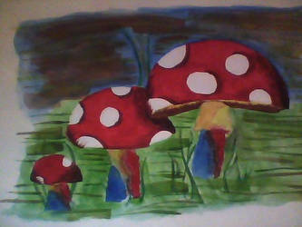 Distorted mushrooms