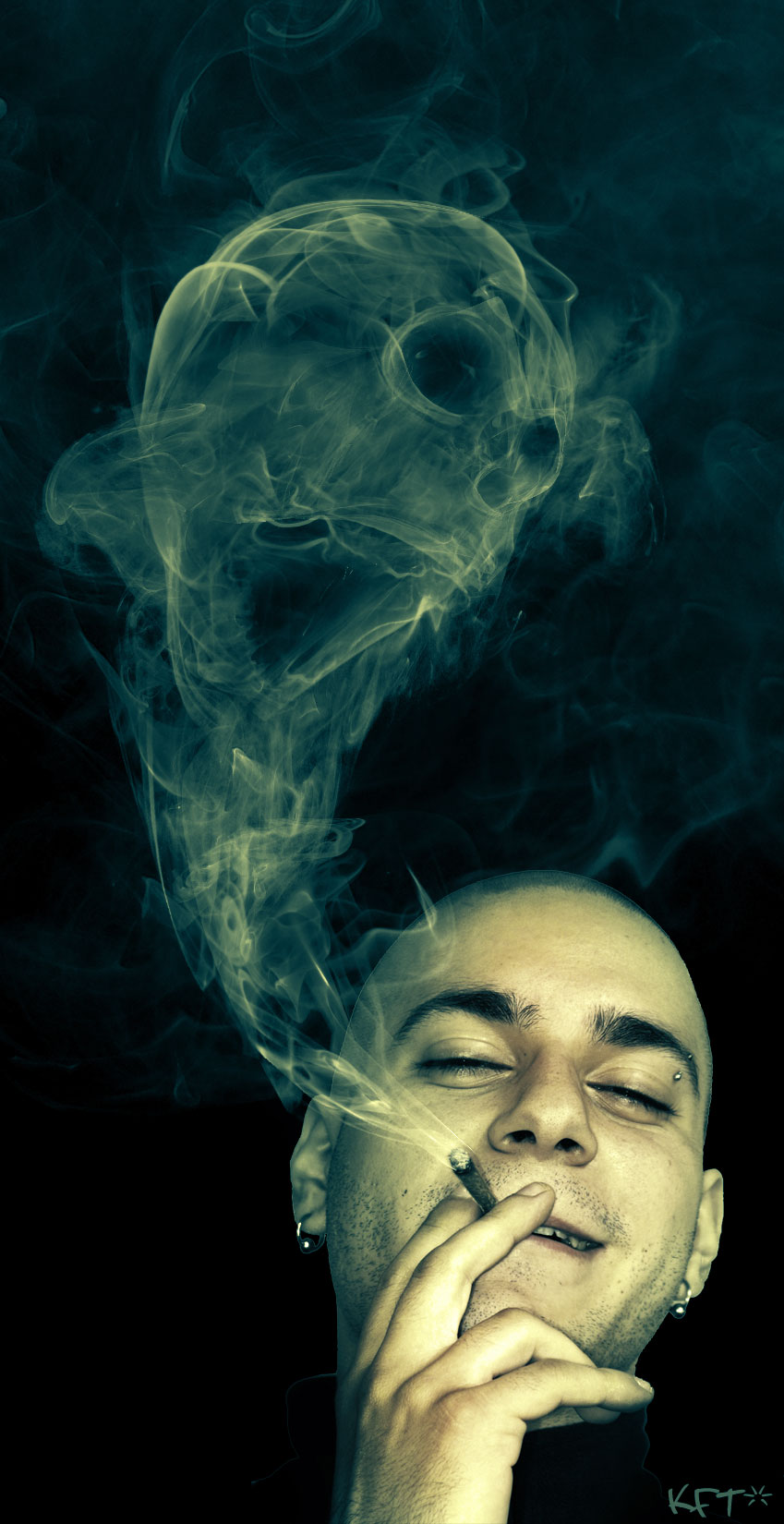 The face of smoke