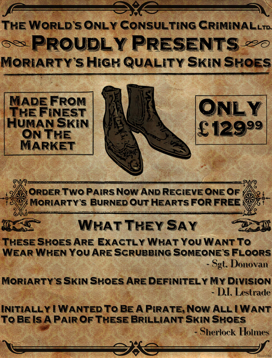 Sherlock: Moriarty's High Quality Skin Shoes