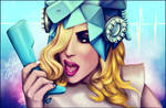 Lady gaga.Stop telephonin' me e e by SleepDera