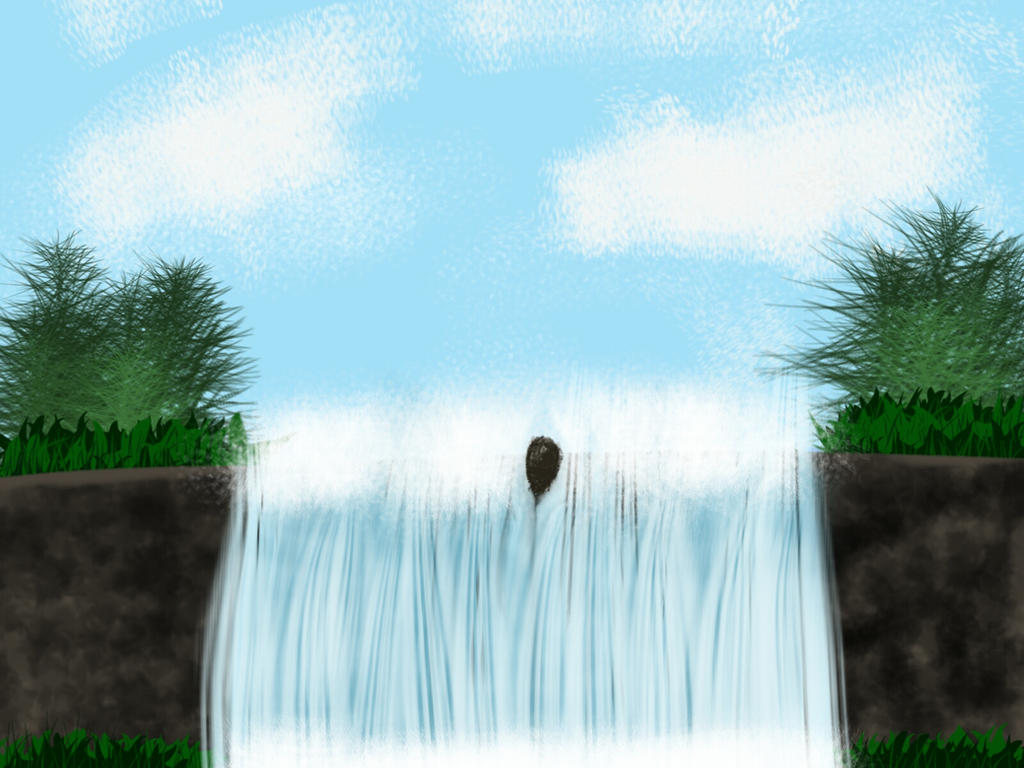 Waterfall Scratch First Waterfall Updated by BaySick92 on DeviantArt