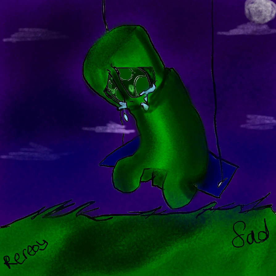 Sad creeper by Rereoy on DeviantArt