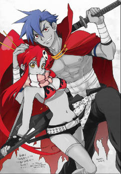 Kamina N Yoko Black N White