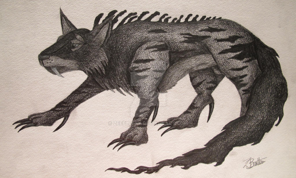 Sabertooth Creature by ZeeFluffy on DeviantArt