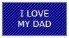 'I Love My Dad' Stamp