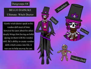 Dangronpa OC Bello Ultimate Witch Doctor (WIP)